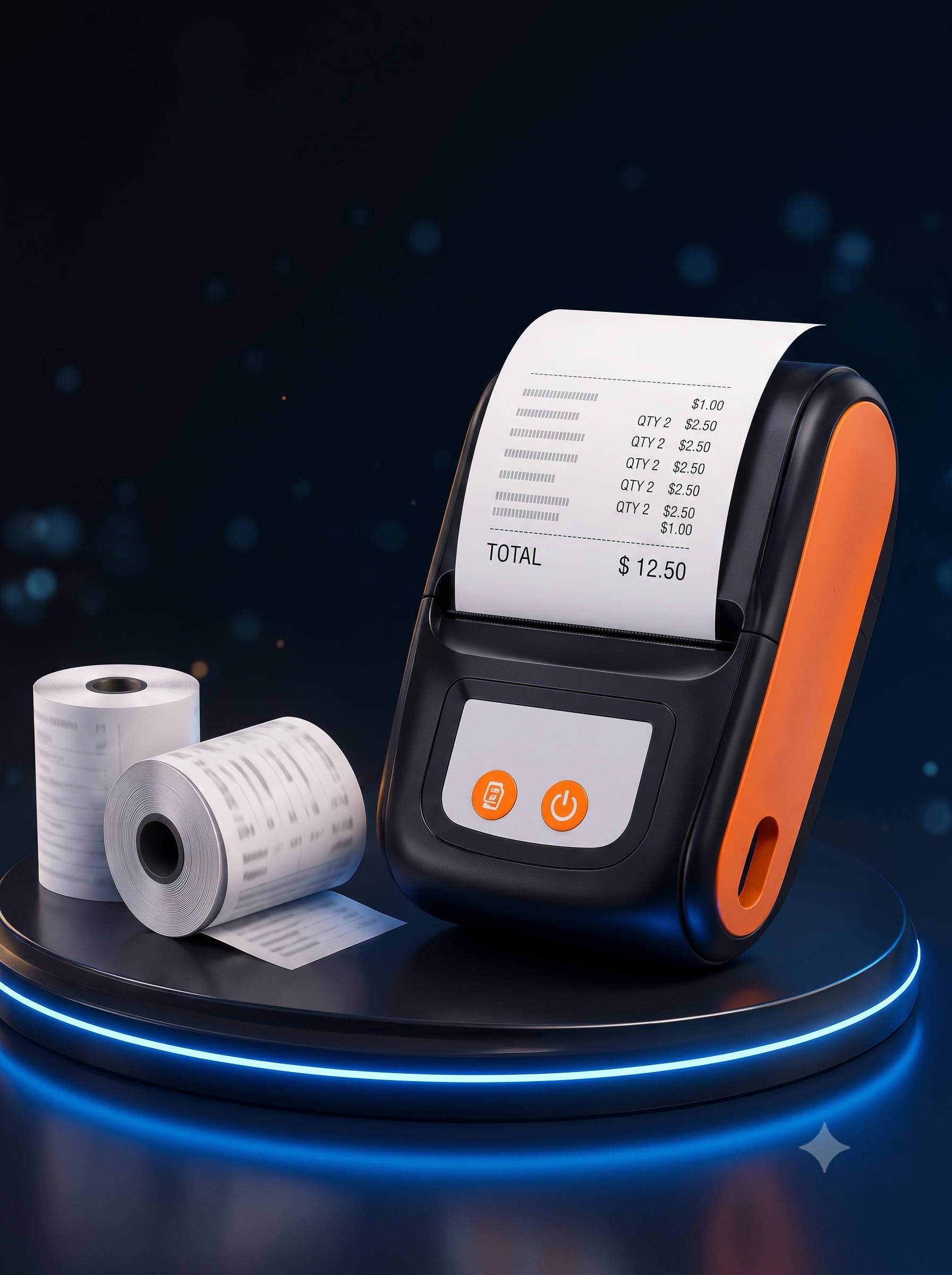 Eposwala portable thermal receipt printer bundled free with the Mobile POS App